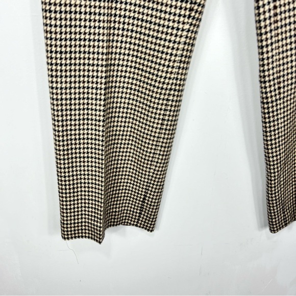 BROOKS BROTHERS houndstooth woool blend ankle crop dress pants O22 - Picture 4 of 7